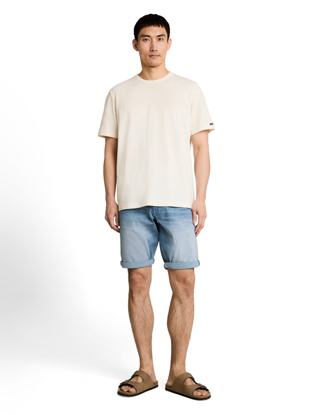 Tom Tailor T-shirt ecru – heren