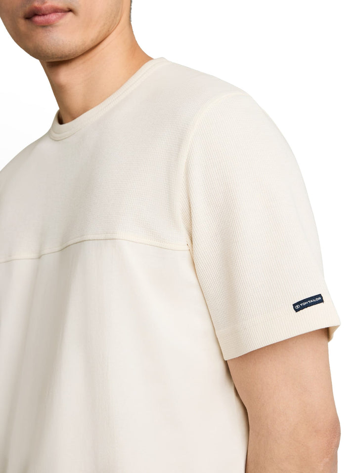 Tom Tailor T-shirt ecru – heren