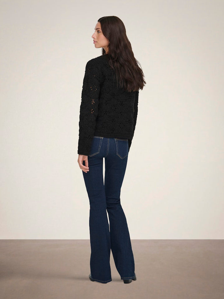 Jacqueline de Yong 15364952 Emilie vest gebreid zwart