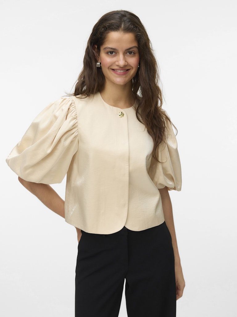 VERO MODA 10344291 Liana top k/m dames - beige