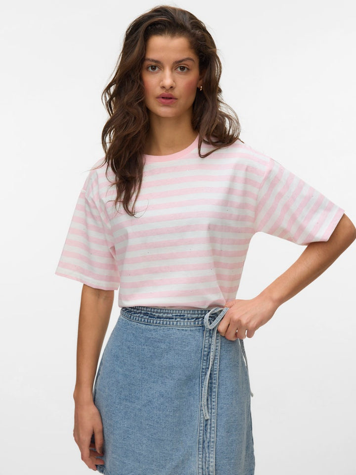 VERO MODA Kaysa T-shirt roze dessin – dames