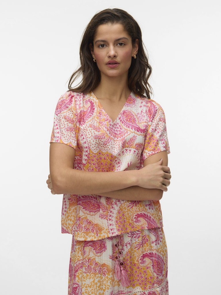 VERO MODA Nina blouse roze dessin – dames