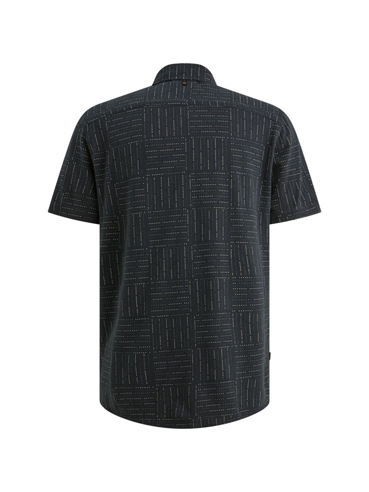 PME-Legend PSIS2605240 overhemd k/m heren – blauw dessin