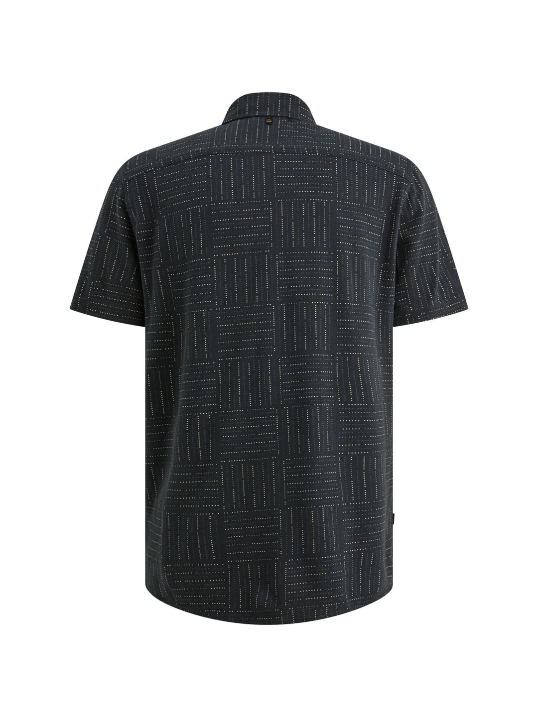 PME-Legend PSIS2605240 overhemd k/m heren blauw dessin