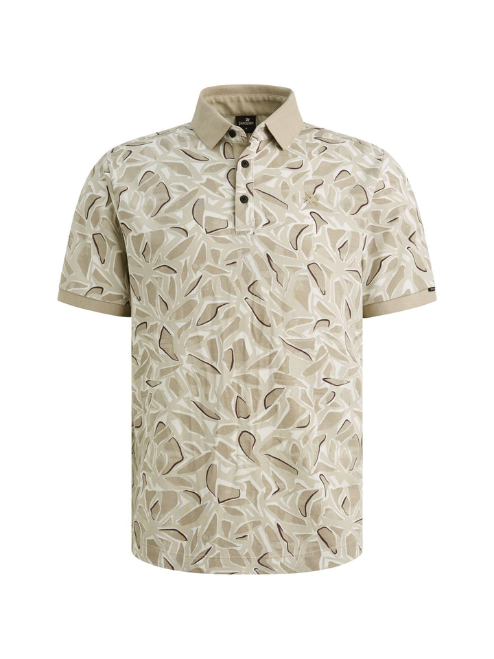 Vanguard polo k/m heren zand dessin – VPSS2605881