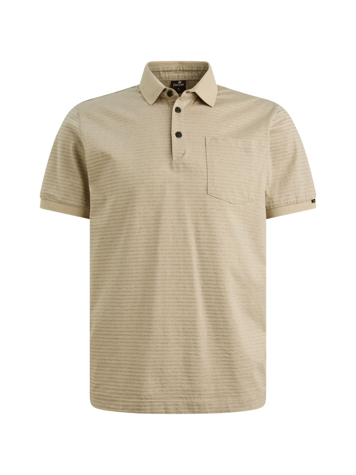 Vanguard polo k/m heren zand dessin – VPSS2605882