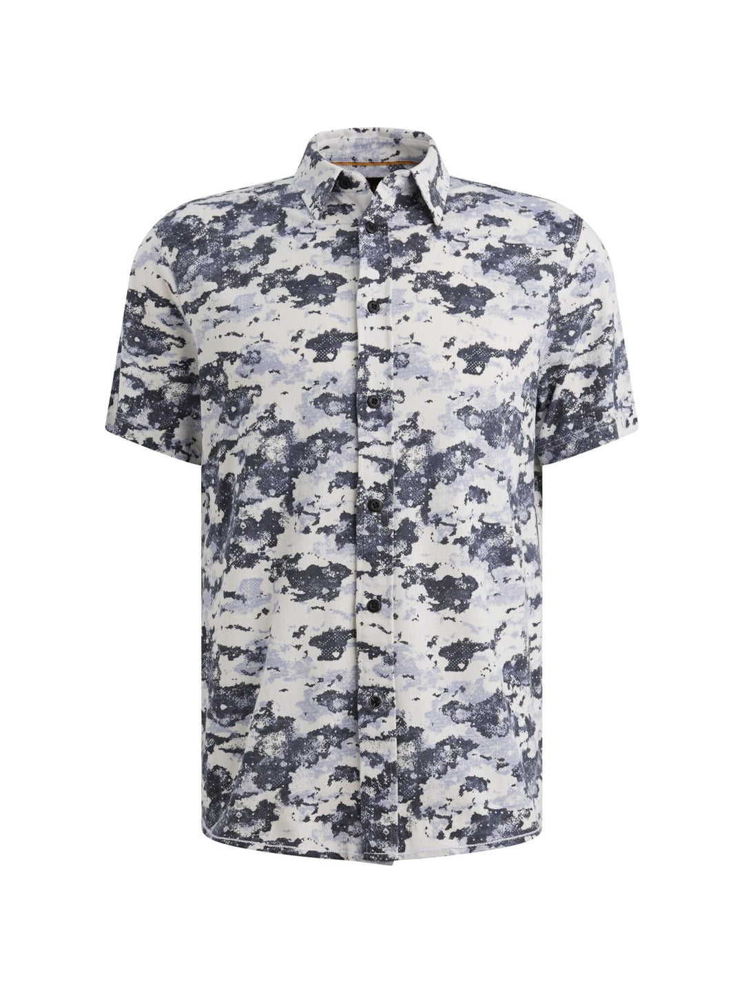 PME-Legend PSIS2605232 overhemd k/m heren blauw dessin