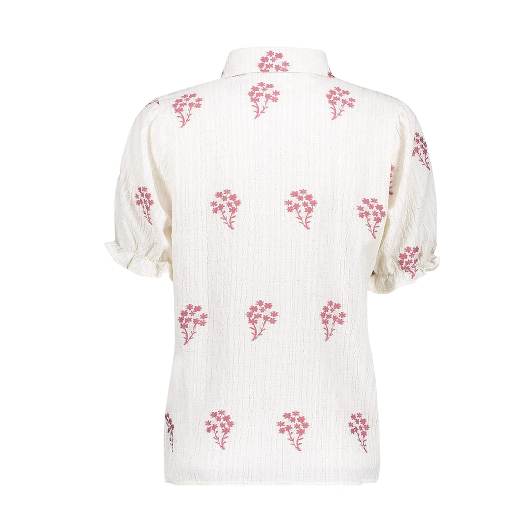 Geisha blouse 63458-20 wit dessin – dames