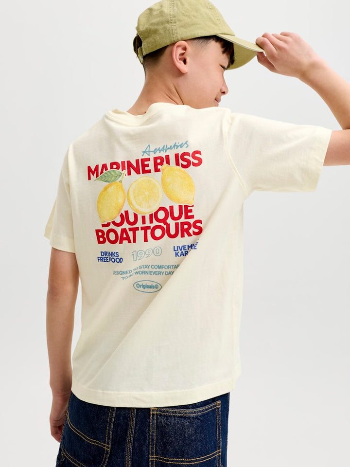 Jack & Jones Kids T-shirt ecru – jongens