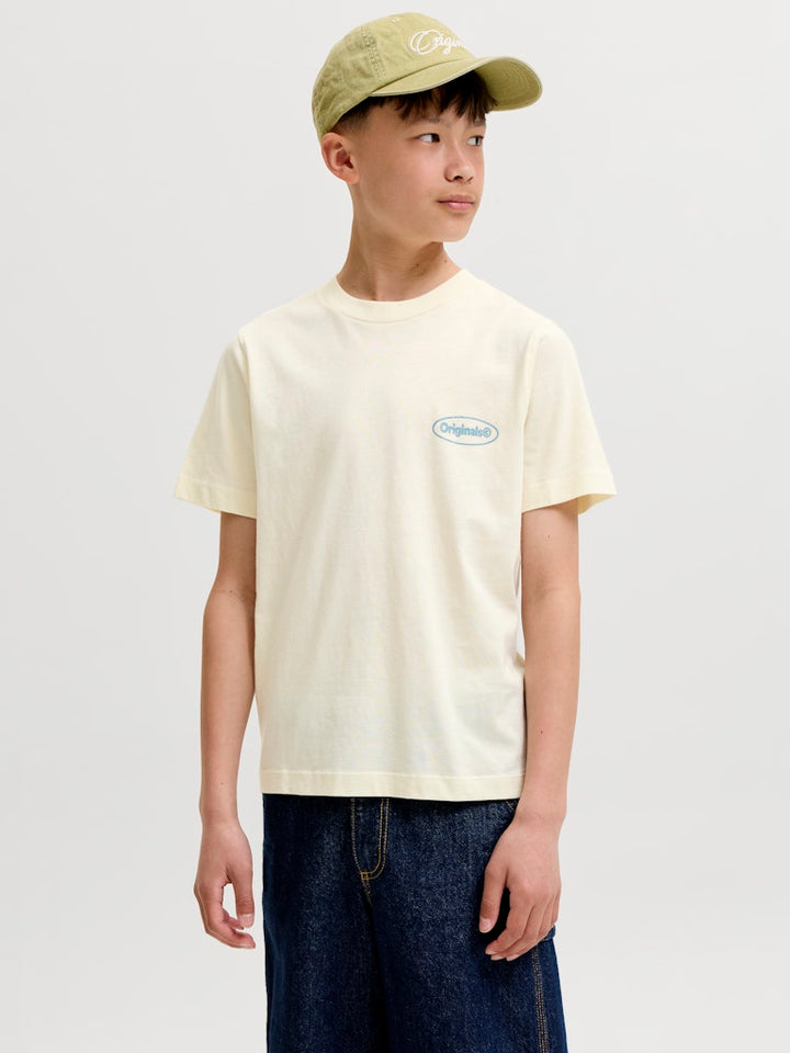 Jack & Jones Kids T-shirt ecru – jongens