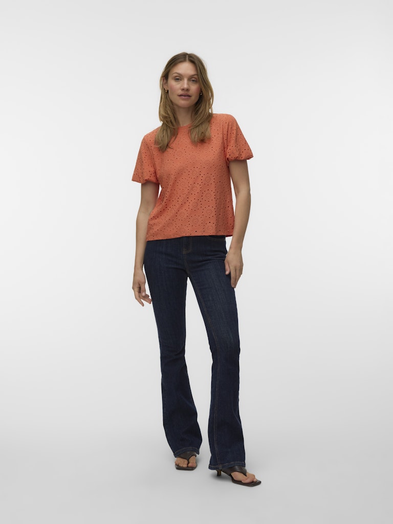 VERO MODA 10344368 Tassa T-shirt koraal rood