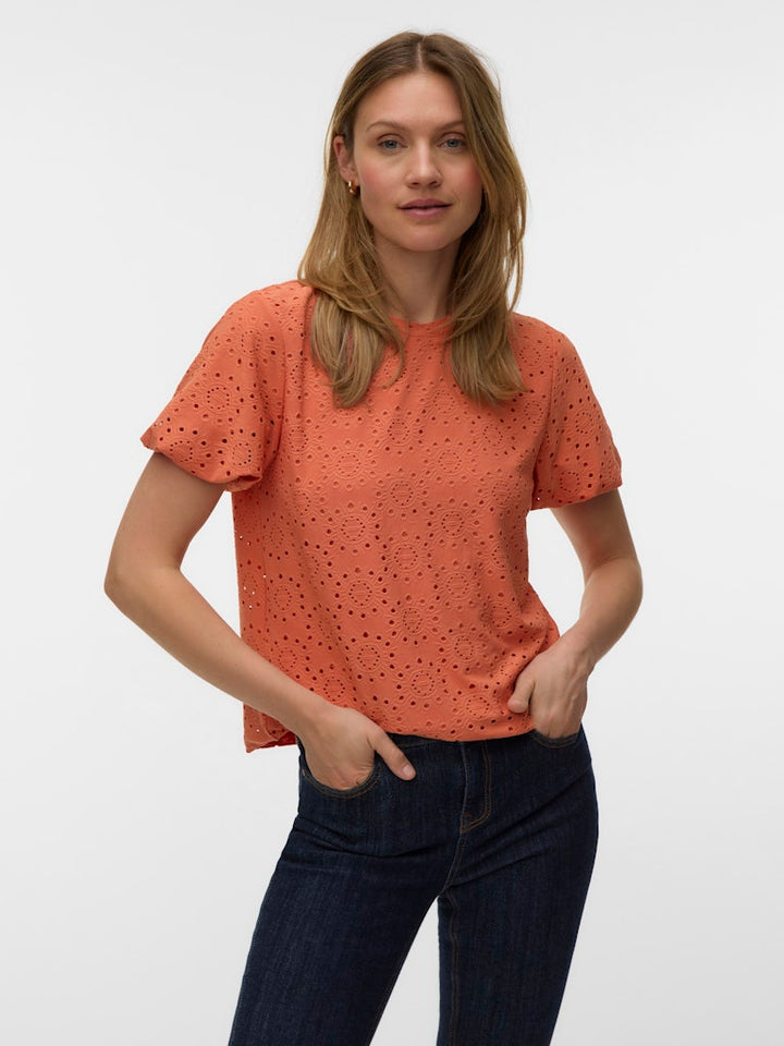 VERO MODA Tassa top koraal rood – dames