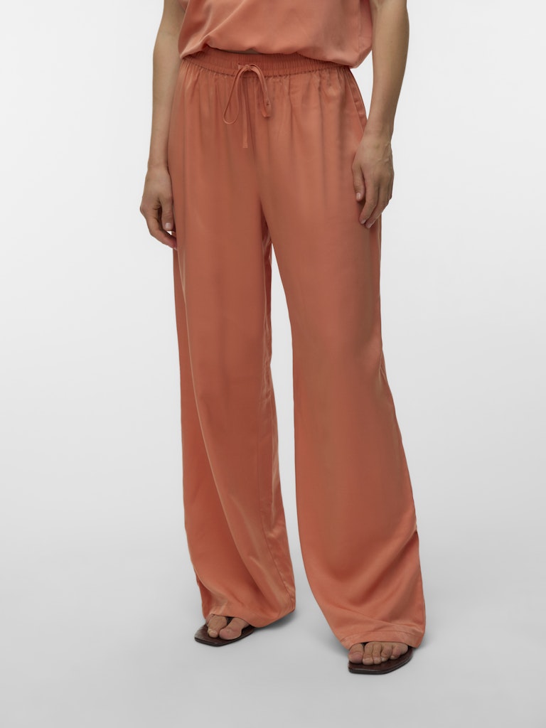 VERO MODA 10347033 Lina lange broek dames - oranje