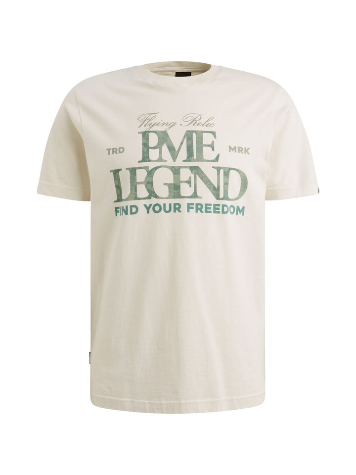 PME-Legend PTSS2604596 t-shirt ecru – heren