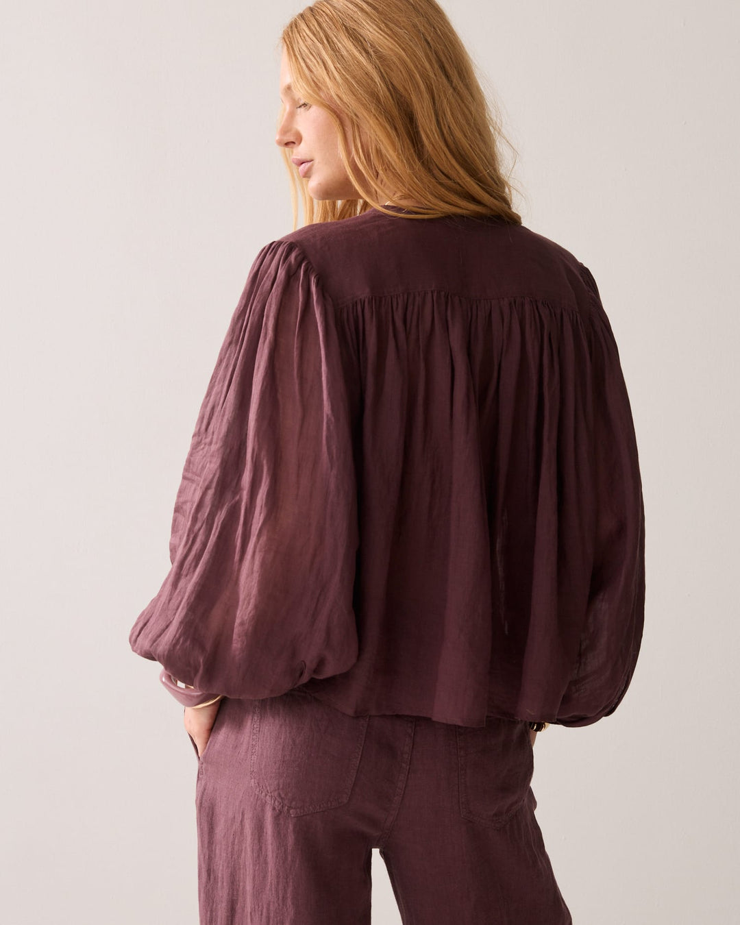 Summum blouse l/m dames bordeaux – 2S3508-12462