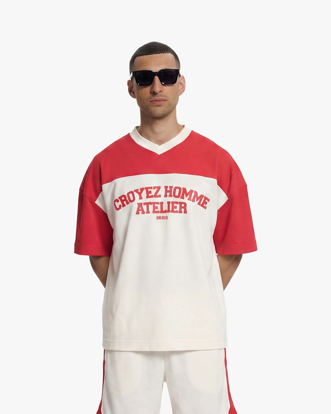 Croyez Jersey Sport T-Shirt off-white – heren