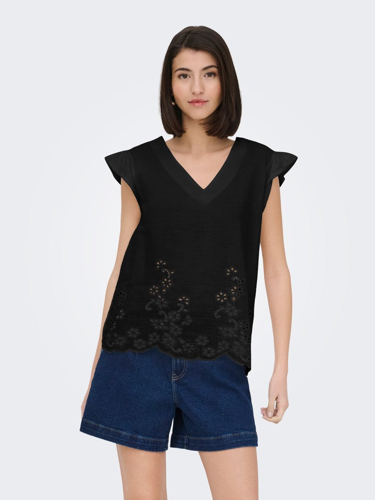 Jacqueline de Yong JDYYSTA top zwart – dames