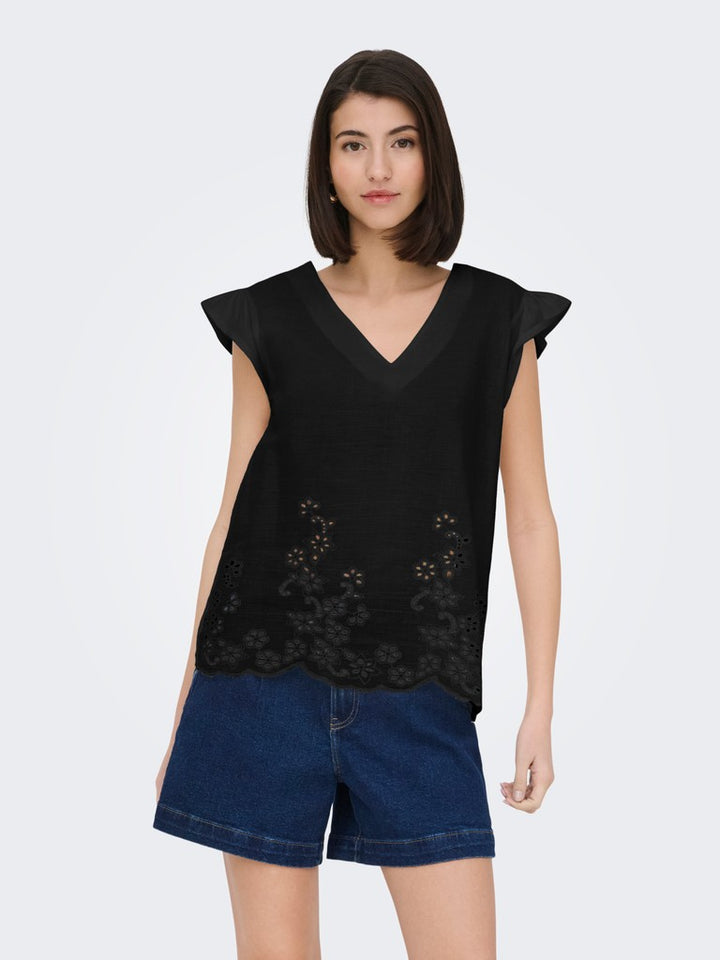 Jacqueline de Yong JDYYSTA top zwart – dames