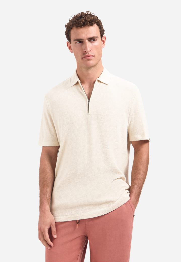 No excess 32370430 polo k/m heren beige
