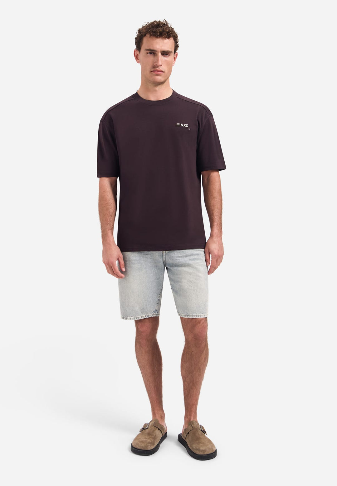No Excess T-Shirt Crewneck Graphic bruin – heren