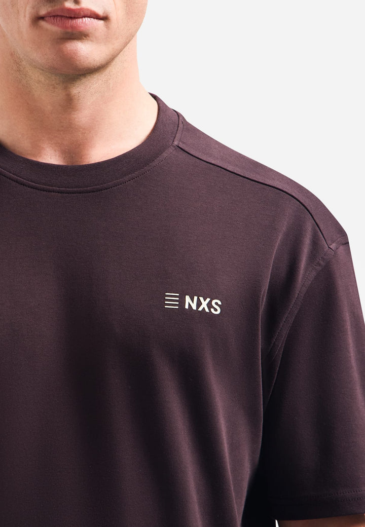 No excess 32340412 T-shirt k/m bruin – heren