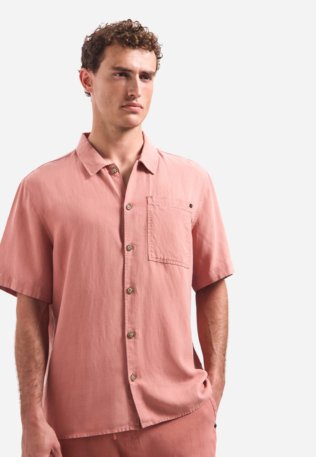 No excess 32420423 overhemd l/m steenrood – heren