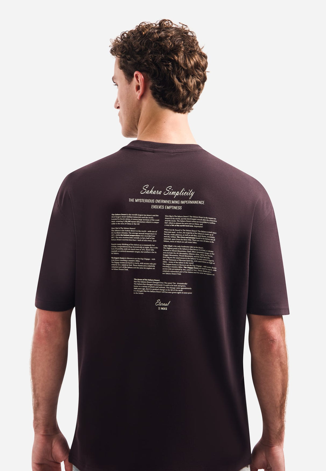 No Excess T-Shirt Crewneck Graphic bruin – heren