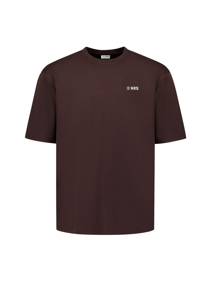 No excess 32340412 T-shirt k/m bruin – heren