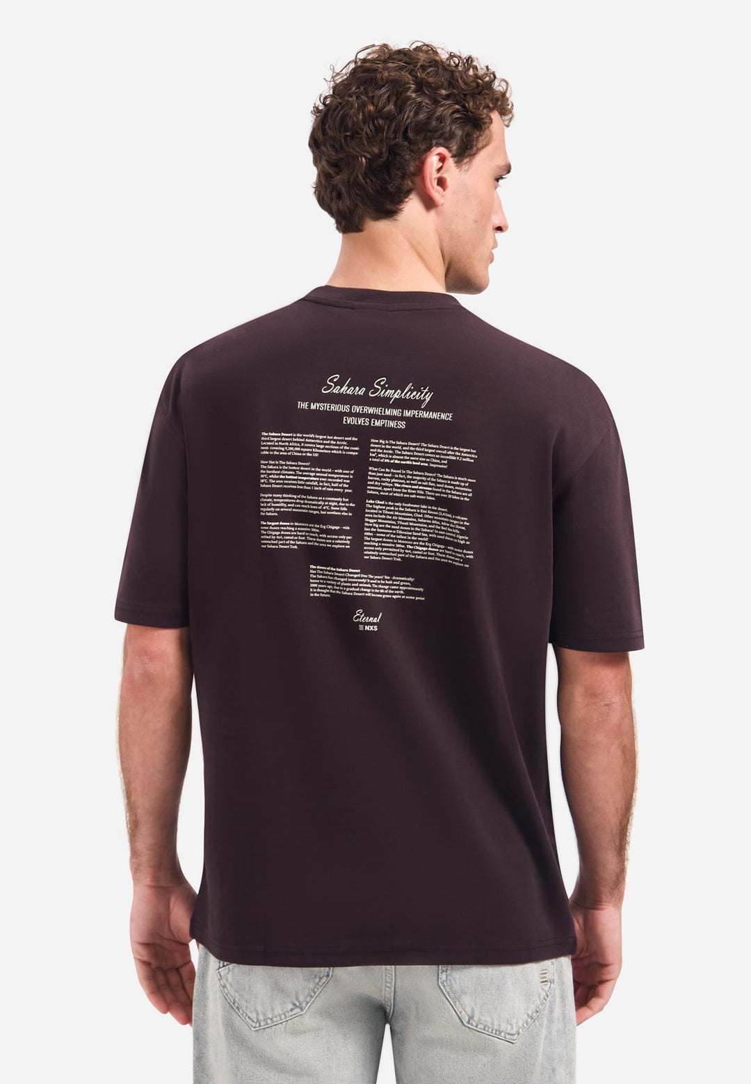 No Excess T-Shirt Crewneck Graphic bruin – heren