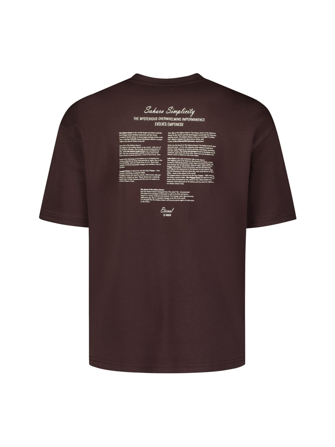 No Excess T-Shirt Crewneck Graphic bruin – heren