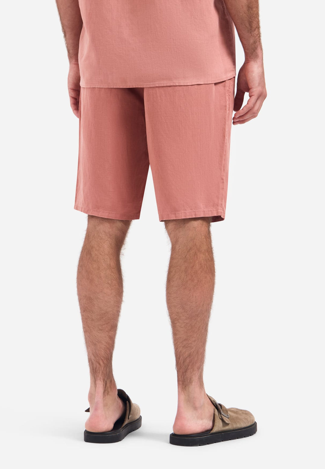 No Excess short heren oud roze – casual chino