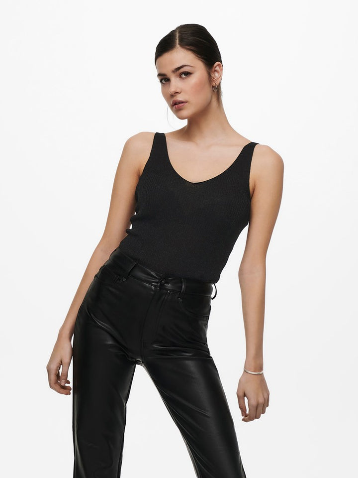 jacqueline de yong 15216492 Bodilla gebreide top zwart