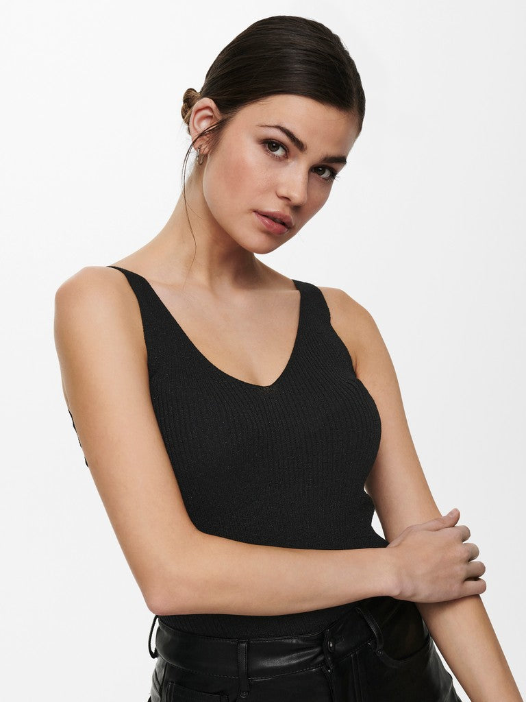 jacqueline de yong 15216492 Bodilla gebreide top zwart