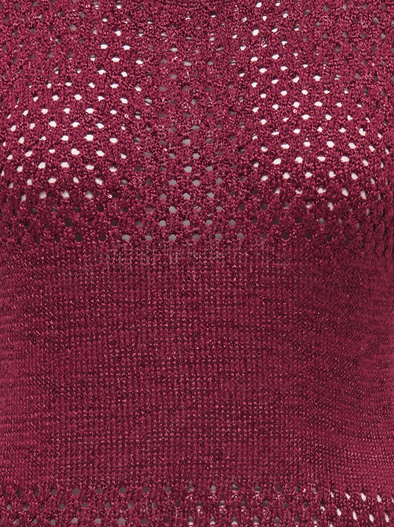 Jacqueline de Yong 15373835 Mia gebreide pullover bordeaux