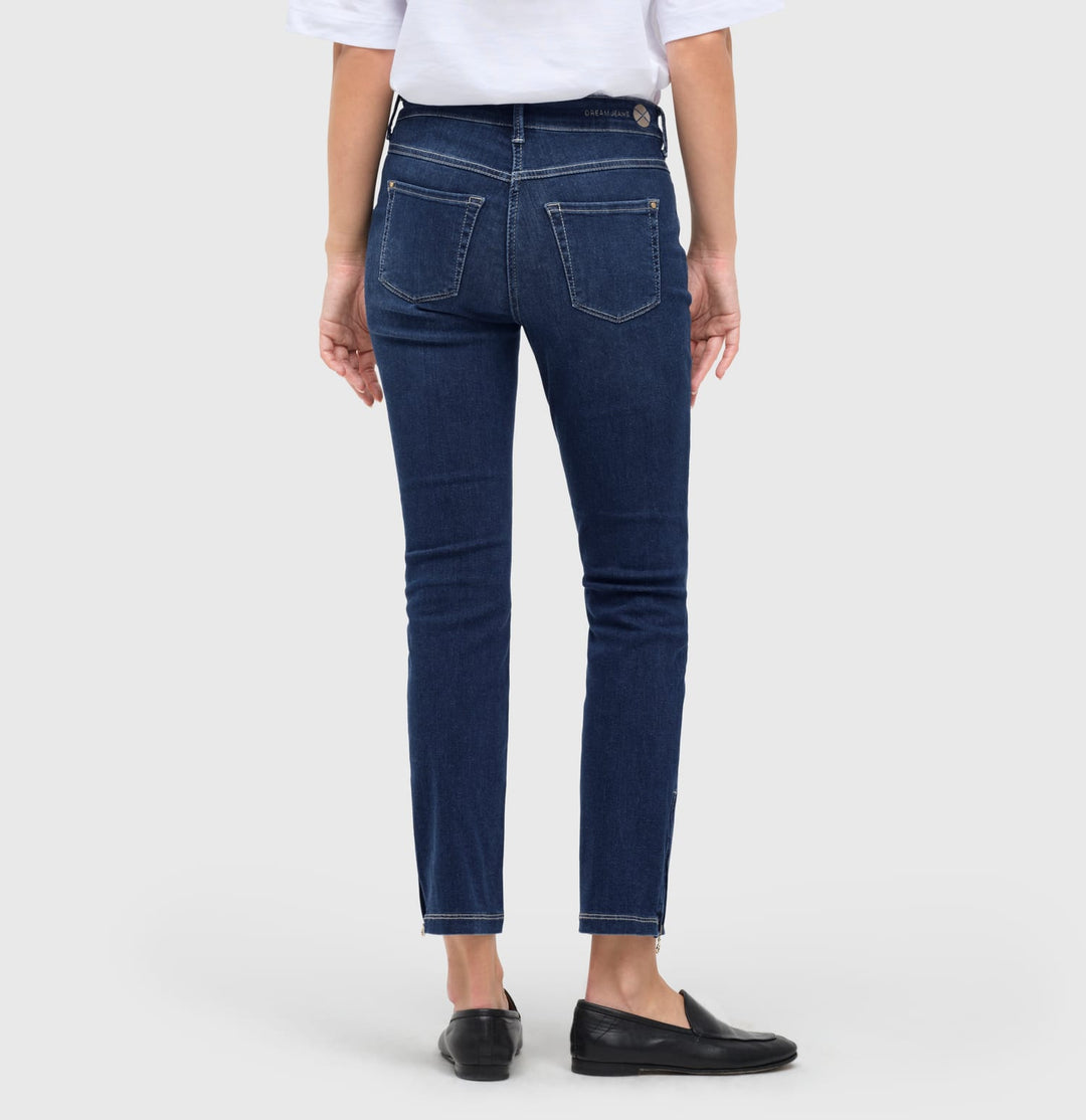 MAC DREAM CHIC 7/8 broek denim dames – blue denim