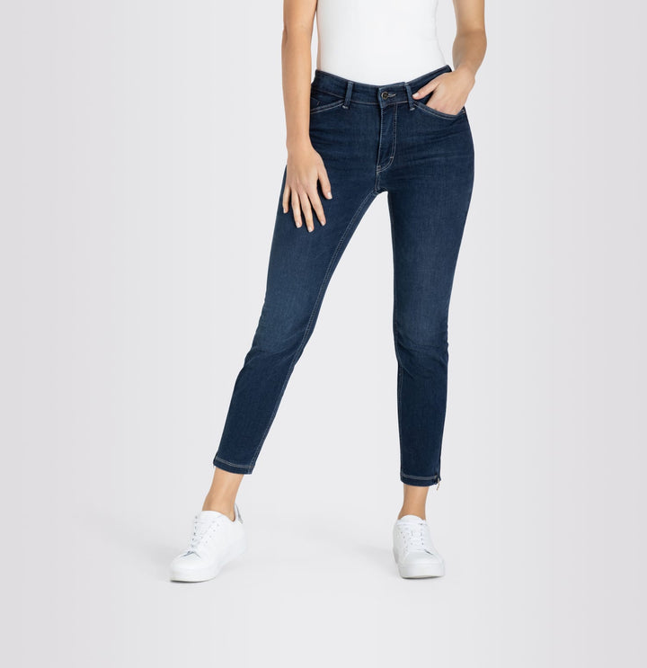 MAC DREAM CHIC 7/8 broek denim dames – blue denim