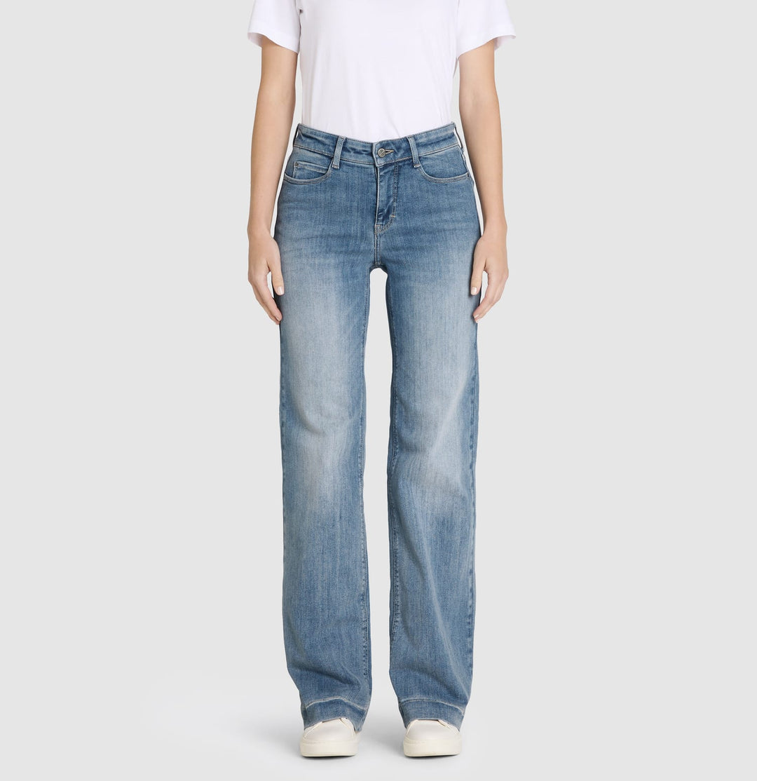 MAC women jeans low croth-baggy fit blauw denim - Blue Denim - L32