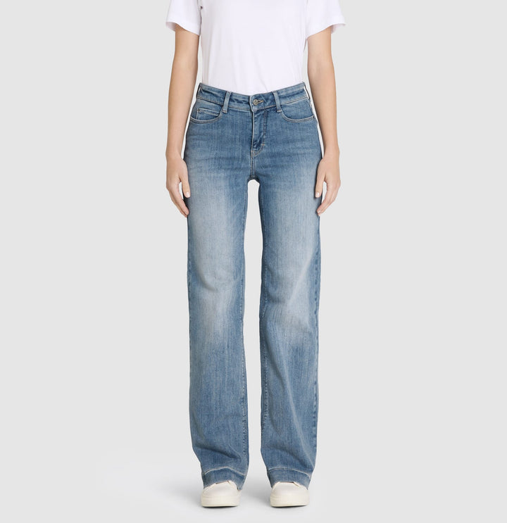 MAC women jeans low croth-baggy fit blauw denim - Blue Denim - L32