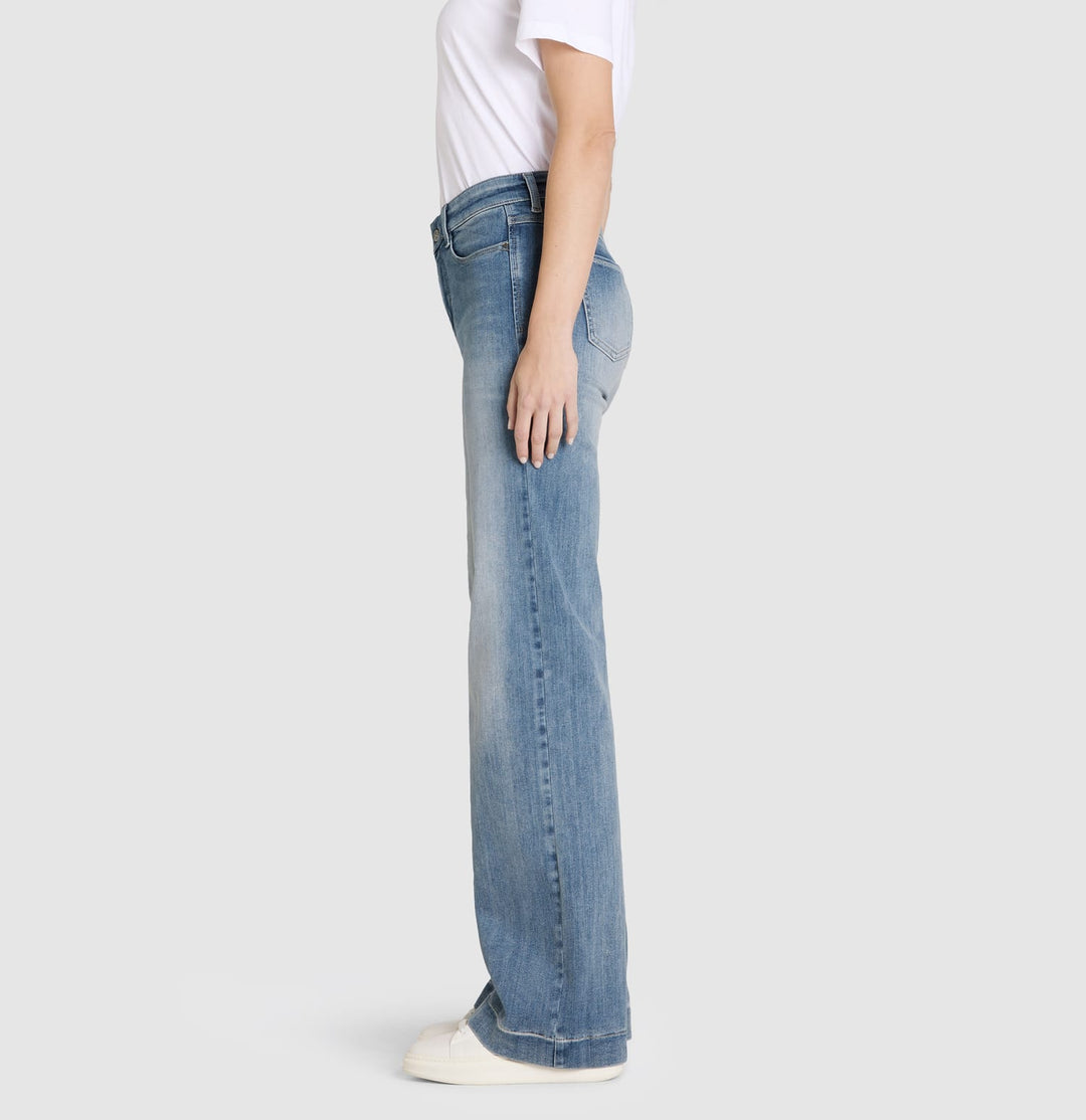 MAC women jeans low croth-baggy fit blauw denim - Blue Denim - L32