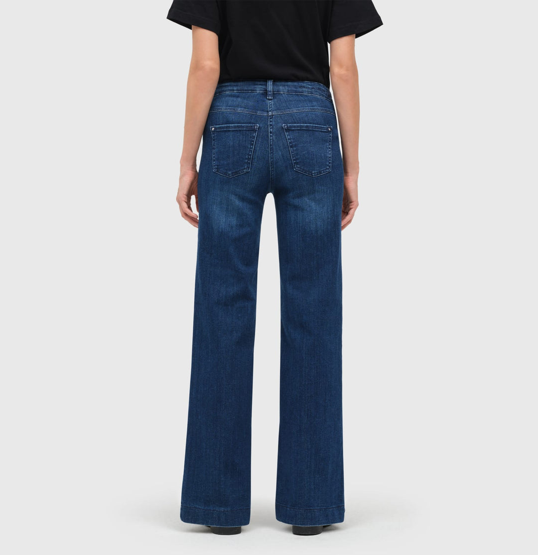 MAC Dream Wide jeans loose fit dames – blue denim - 32