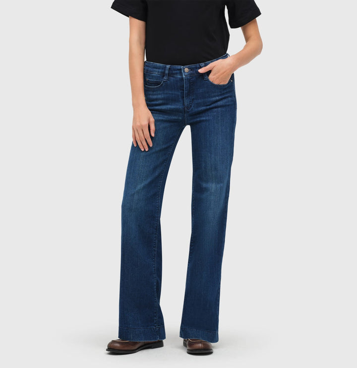 MAC Dream Wide jeans loose fit dames – blue denim - 32