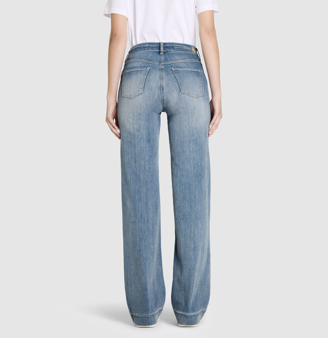 MAC women jeans low croth-baggy fit blauw denim - Blue Denim - L32