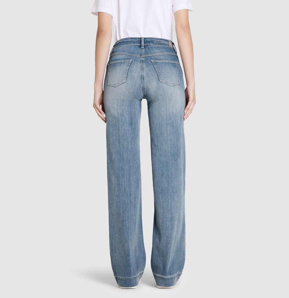 MAC women jeans low croth-baggy fit – dames - Blue Denim - L34