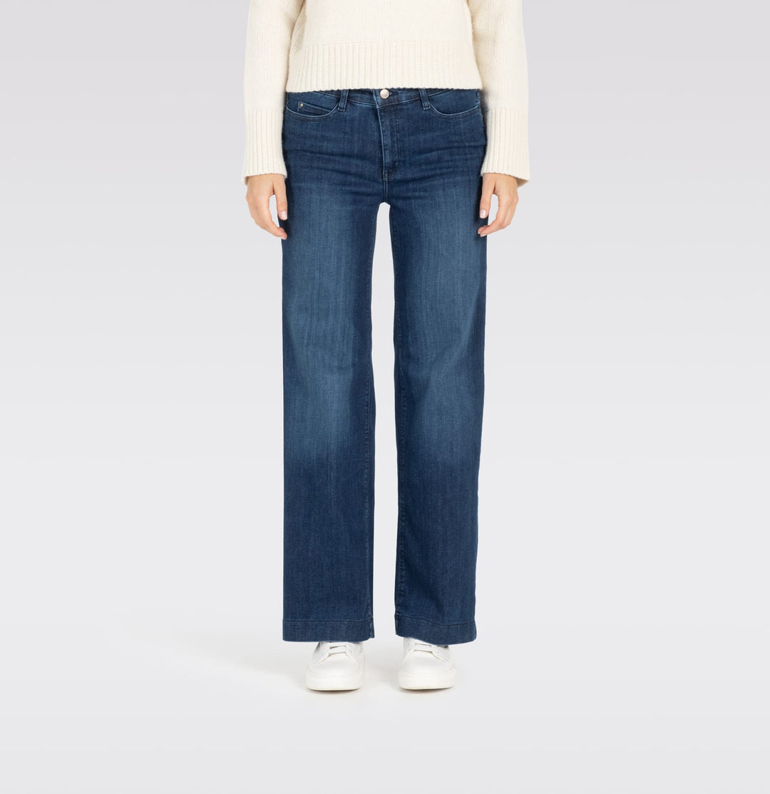 MAC Dream Wide jeans loose fit dames – blue denim - 32