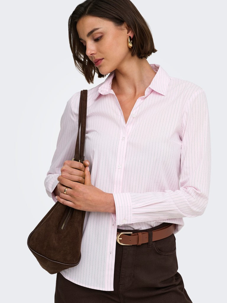 Jacqueline de Yong blouse l/m dames roze dessin – JDYMIO