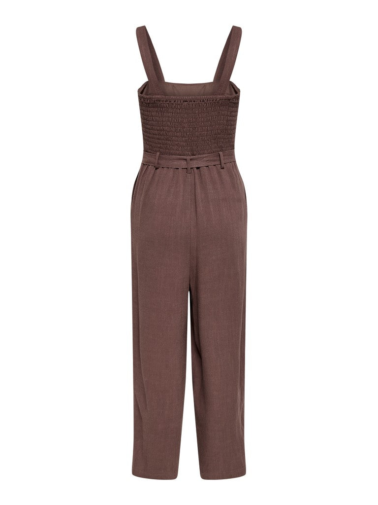 Only 15370393 Siesta jumpsuit bruin – dames