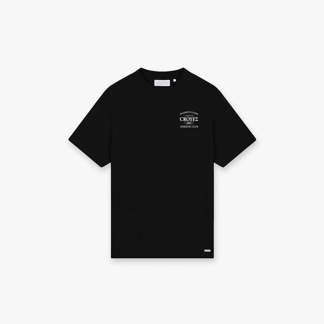 Croyez Overlay Fraternite T-Shirt zwart – heren