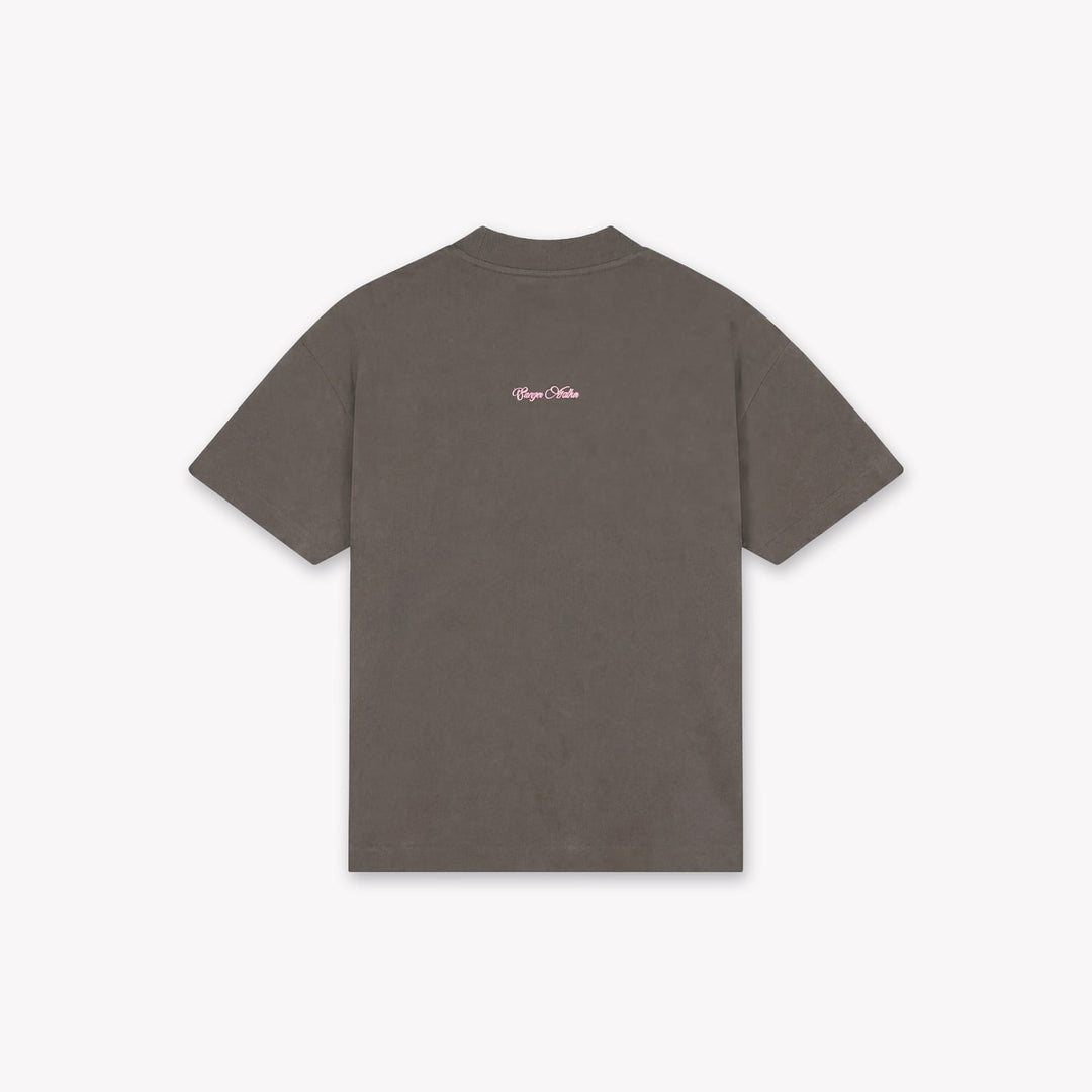 Croyez Contour De La Fleur T-Shirt bruin – heren