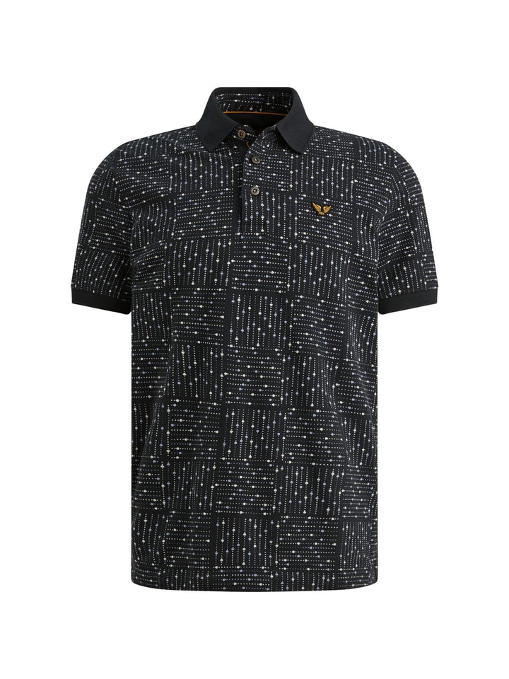 PME-Legend PPSS2605859 polo k/m heren blauw dessin