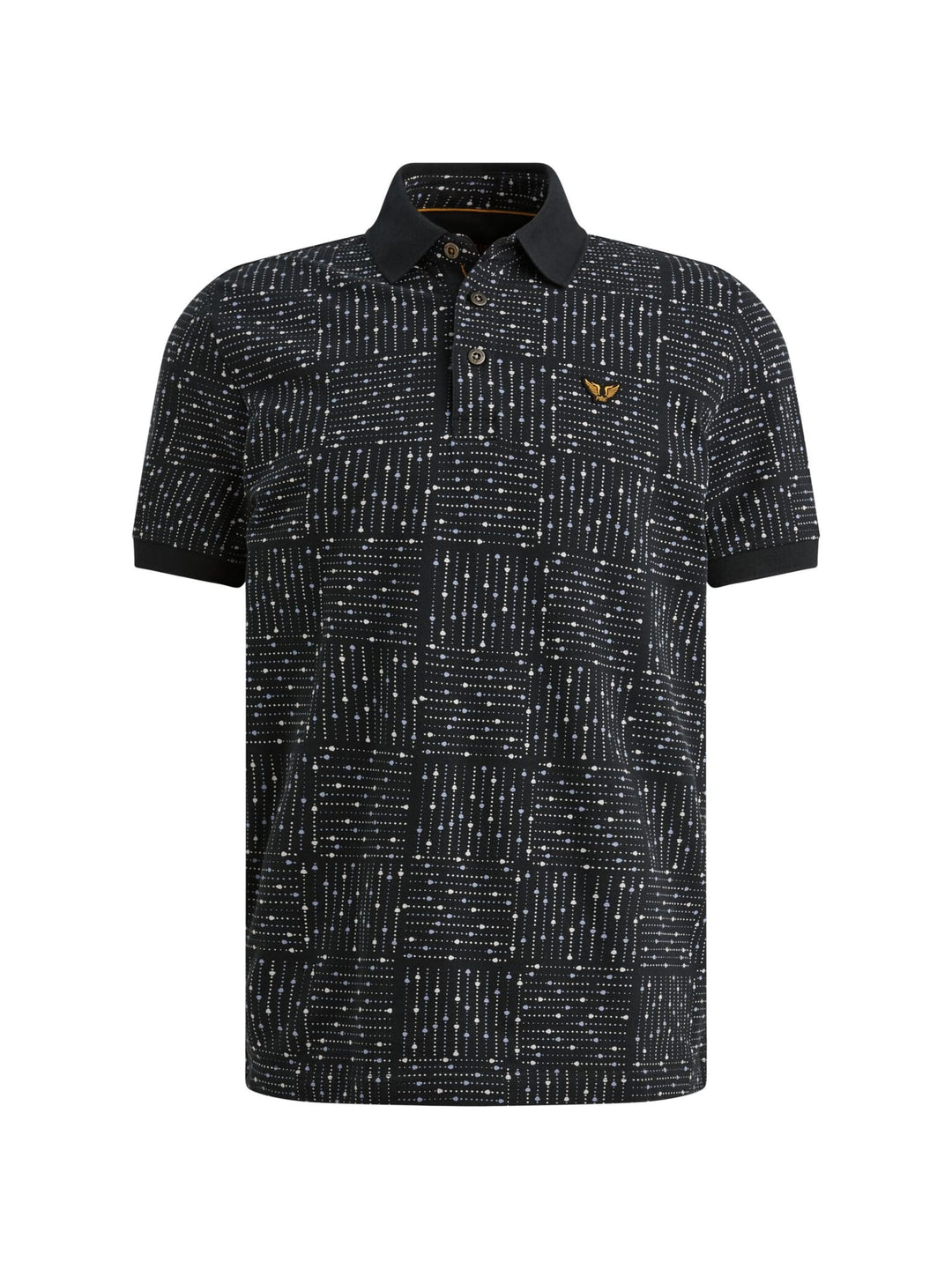 PME-Legend PPSS2605859 polo k/m heren blauw dessin